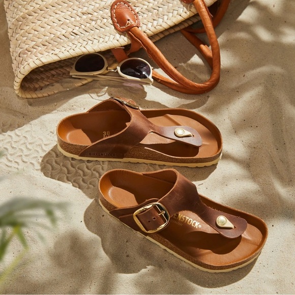 BIRKENSTOCK BIG BUCKLE Gizeh Sandals! - Picture 1 of 10